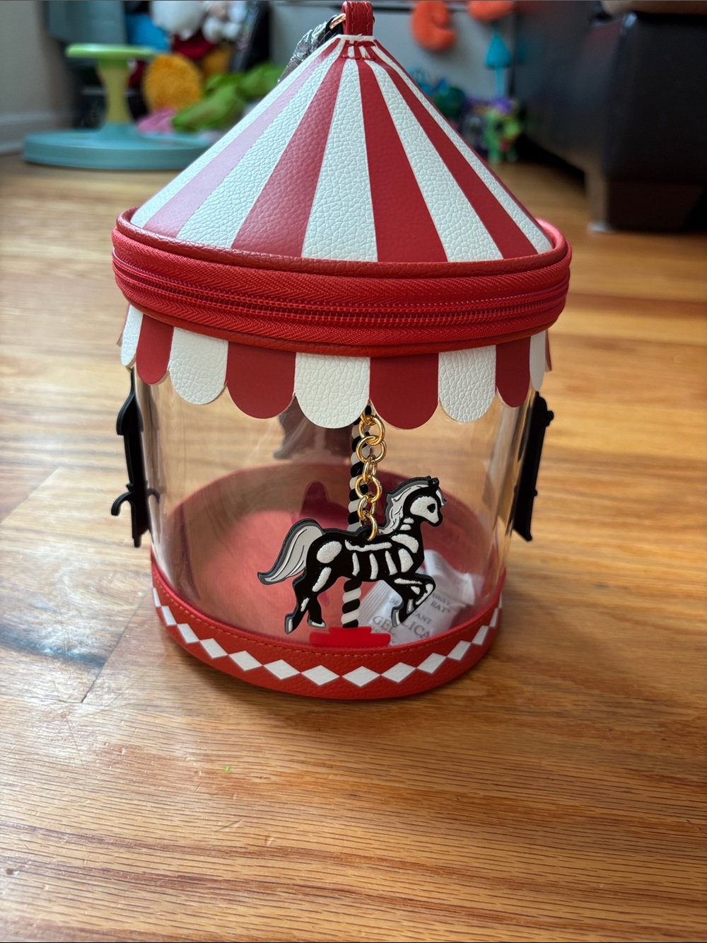 Bath & Body Works Carnival Carousel Clear Wristley - Red & White